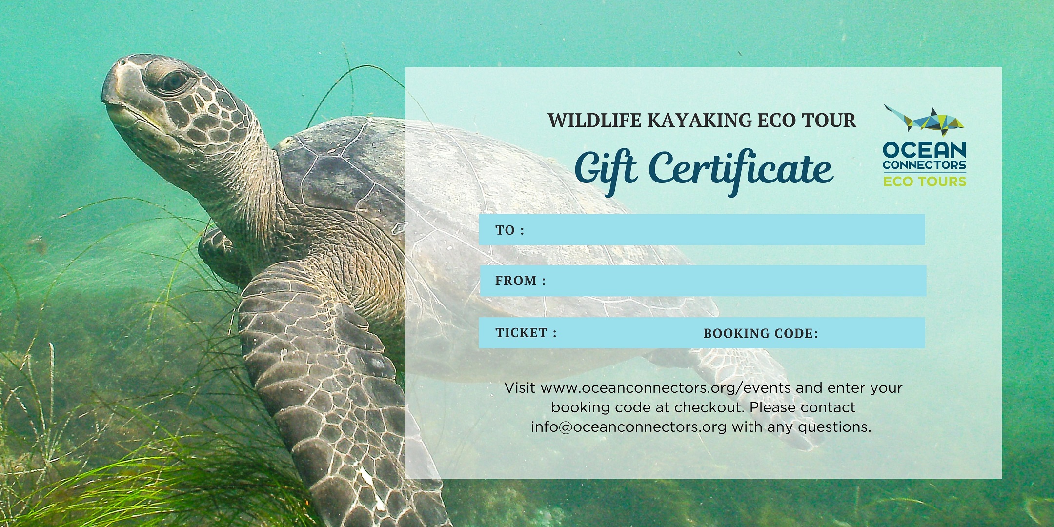 Wildlife Kayaking Gift Certificate