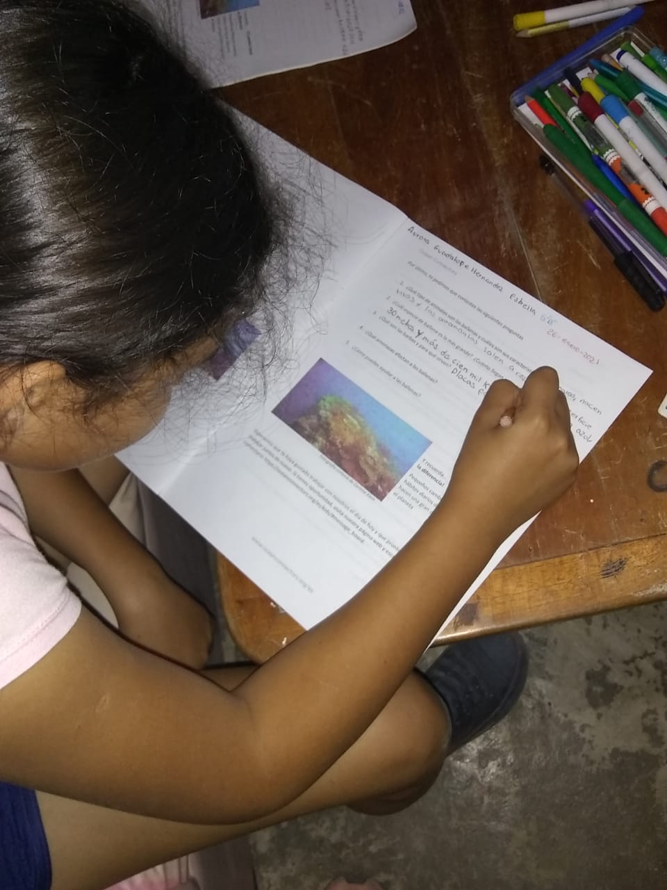 907 Kids Practice Distance Learning in Nayarit